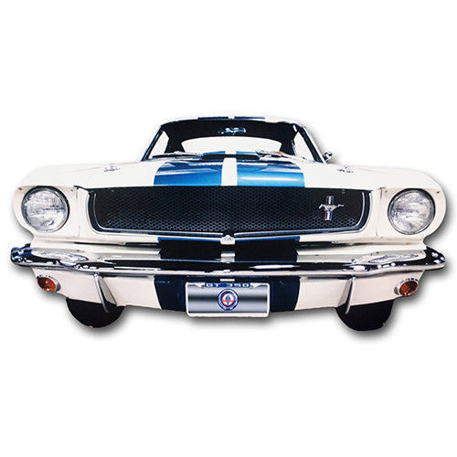 Carroll Shelby GT350 Front Bumper Metal Sign, 20-Gauge Powder Coated USA Steel, 2 sizes, Produced in the USA
