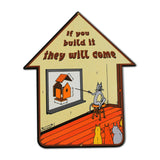 Rubes Cartoons Cat Building Bird House 20 Gauge 14 x 17 inch Metal Sign