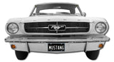 1964.5 Wimbledon White Mustang, 26 x 15 inch  USA Made 20 Gauge Metal Sign