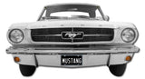 1964.5 Wimbledon White Mustang, Personalized, 26 x 15 inch  USA Made 20 Gauge Metal Sign