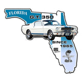 Carroll Shelby GT350 Florida State USA Made 22 x 19 inch Metal Sign, using 20-Gauge American Made Steel