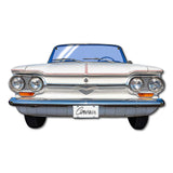 Chevrolet Covair Front Bumper Metal Sign, 20-Gauge Power Coated USA Steel, 22 x 12 inches, Produced in the USA