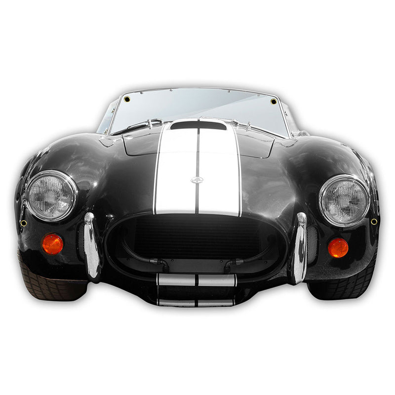 1965 Shelby Cobra 427 20 Gauge Metal Wall Sign,  25 x 14.75 inch USA Made, Black, Premium Size
