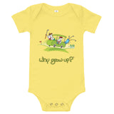 Rubes Cartoons Why Grow Up Baby Short Sleeve Golf 100% Cotton One Piece
