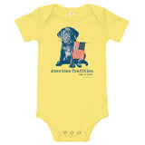 Dog is Good American Tradition baby short sleeve one piece bodysuit