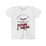 C6 Corvette Future Driver Youth Short Sleeve 100% Cotton Tee, Perfect for any Occasion or Activity