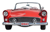 1955 Ford Thunderbird Red Made in the USA Metal Sign 26 x 16  inches