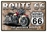 Route 66 The Mother Road Vintage Sign 24 x 16 inches