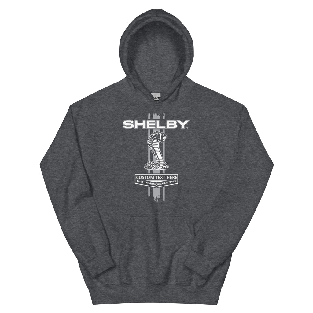 Carroll Shelby Personalized Hoodie Sweatshirt with Jaged Edge Design