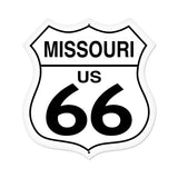 Missouri Route 66 Vintage   USA Made 20 Gauge Metal Sign 28 x 28 inches